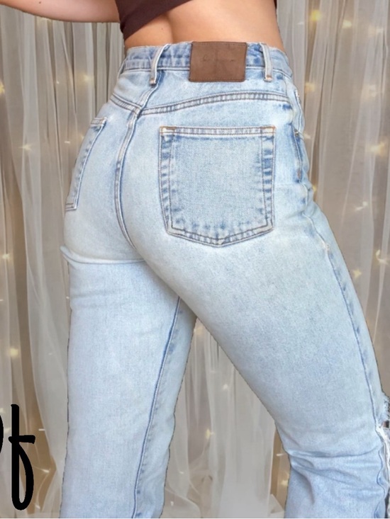 Calvin Klein Jeans Denim - VTG Calvin Klein High Rise Tapered Leg Light Wash Jeans Size 26 Waist